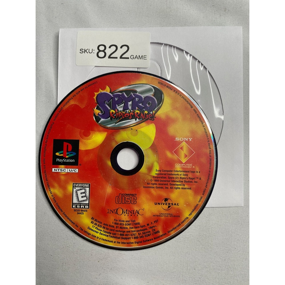 Spyro 2 Ripto's Rage Sony PlayStation 1